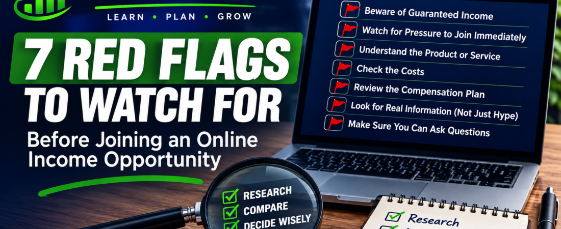 7 Red Flags to Watch for Before Joining an Online Income Opportunity