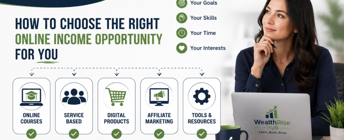 How to Choose the Right Online Income Opportunity for You