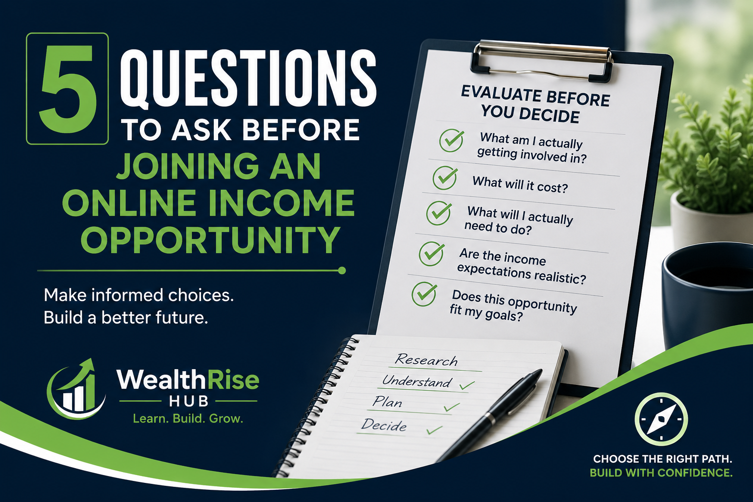 5 Questions to Ask Before Joining an Online Income Opportunity