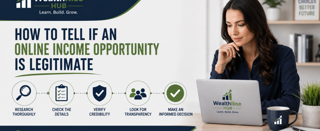 How to Tell if an Online Income Opportunity Is Legitimate